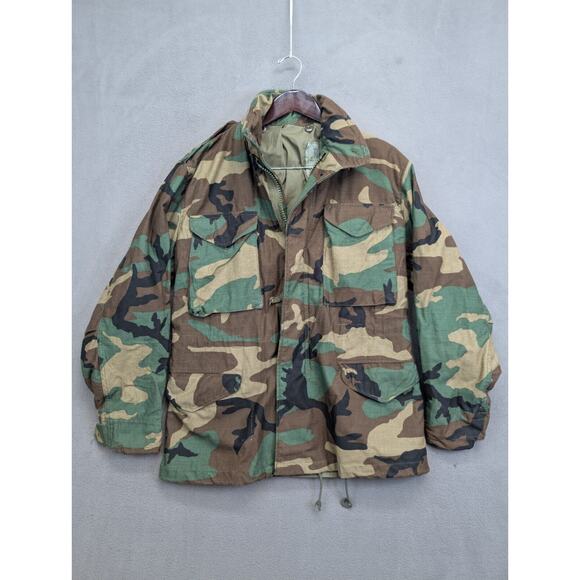 USGI Army Woodland M-65 Cold Weather Field Jacket - Small Regular - Picture 1 of 8